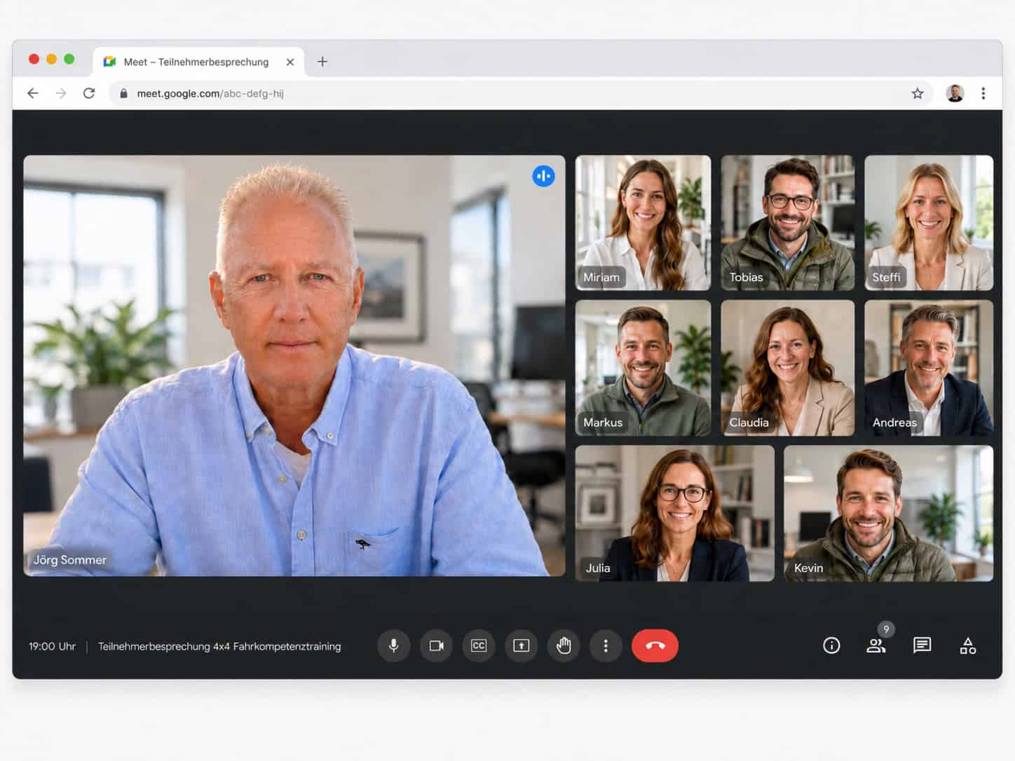 OAN Videomeeting mit Jörg Sommer